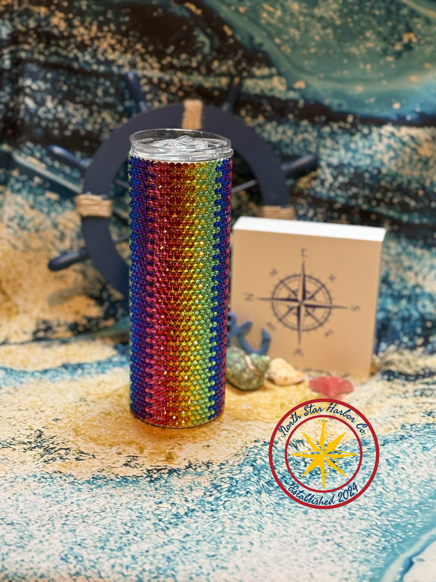 Trippy Rainbow Tumbler