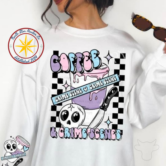 Coffee and Crime Scenes Shirt
