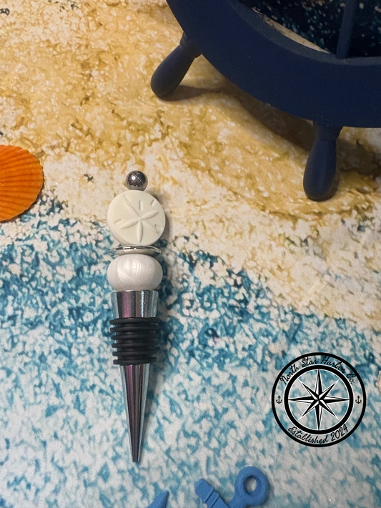 Sand Dollar Wine Stopper
